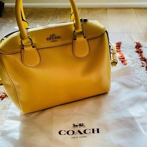 COACH Mini Bennett Satchel Light Yellow
